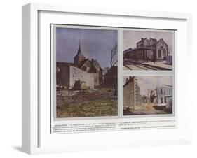 Gourgancon, La Gare De Fere-Champenoise, Les Projectiles De 150-Jules Gervais-Courtellemont-Framed Photographic Print