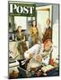 "Gourmet Cook?," Saturday Evening Post Cover, April 13, 1946-Constantin Alajalov-Mounted Giclee Print