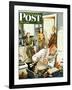 "Gourmet Cook?," Saturday Evening Post Cover, April 13, 1946-Constantin Alajalov-Framed Giclee Print