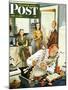 "Gourmet Cook?," Saturday Evening Post Cover, April 13, 1946-Constantin Alajalov-Mounted Giclee Print