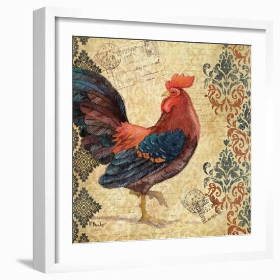 Gourmet Rooster I-Paul Brent-Framed Art Print