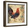 Gourmet Rooster I-Paul Brent-Framed Art Print