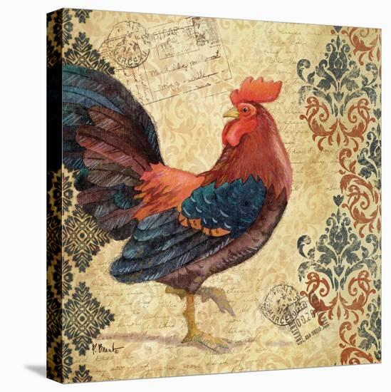 Gourmet Rooster I-Paul Brent-Stretched Canvas