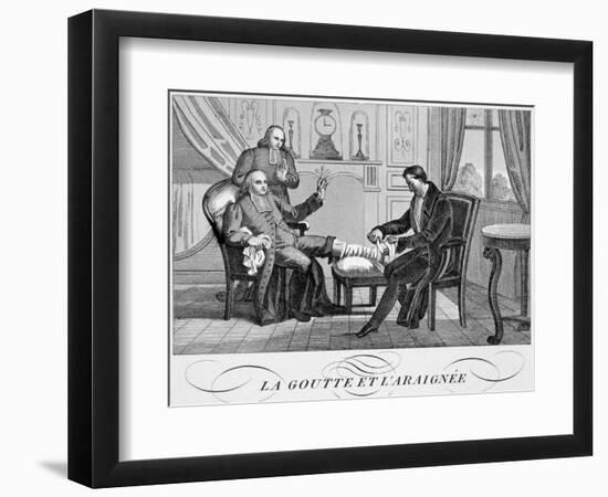 Gout and the Spider, C1835-null-Framed Giclee Print