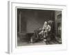 Gout Man Fishes at Home-H. Beckwith-Framed Art Print