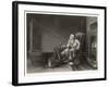 Gout Man Fishes at Home-H. Beckwith-Framed Art Print