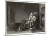 Gout Man Fishes at Home-H. Beckwith-Mounted Art Print