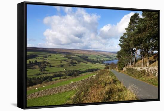 Gouthwaite Reservoir from Wath Lane-Mark Sunderland-Framed Stretched Canvas