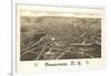 Gouverneur, New York - Panoramic Map-Lantern Press-Framed Art Print