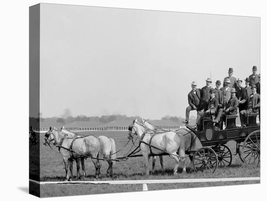 Gov. Beckham and Party at the Races, Derby Day, Louisville, Ky.-null-Stretched Canvas