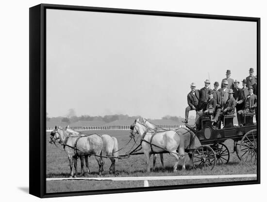 Gov. Beckham and Party at the Races, Derby Day, Louisville, Ky.-null-Framed Stretched Canvas