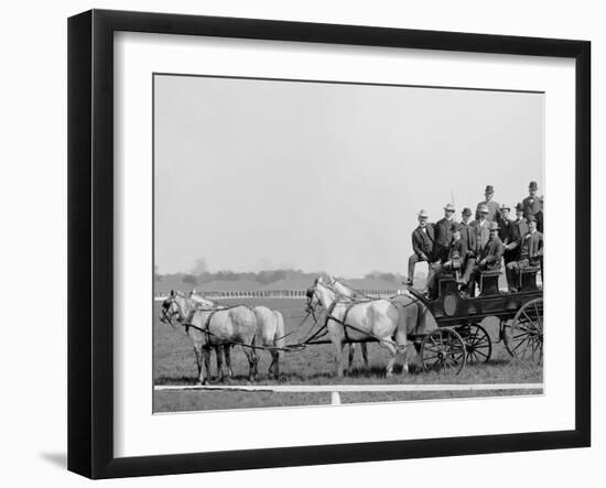 Gov. Beckham and Party at the Races, Derby Day, Louisville, Ky.-null-Framed Photo