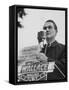 Gov. George C. Wallace of Alabama Campaigning on Behalf of His Wife For Governor-Lynn Pelham-Framed Stretched Canvas