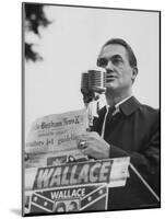 Gov. George C. Wallace of Alabama Campaigning on Behalf of His Wife For Governor-Lynn Pelham-Mounted Photographic Print