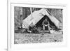 Gov. George Parks in Camp Photograph - Alaska-Lantern Press-Framed Premium Giclee Print