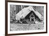 Gov. George Parks in Camp Photograph - Alaska-Lantern Press-Framed Premium Giclee Print