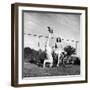 Gov. J. Strom Thurmond of S.C. Standing on His Head For the Benefit of His Newly Wed Wife-Ed Clark-Framed Photographic Print