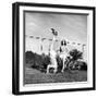 Gov. J. Strom Thurmond of S.C. Standing on His Head For the Benefit of His Newly Wed Wife-Ed Clark-Framed Photographic Print