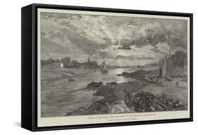 Govan, on the Clyde, with the Mouth of the Kelvin, as it Was in 1842-William 'Crimea' Simpson-Framed Stretched Canvas