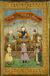 Timur Handing the Imperial Crown to Babur, India-Govardhan-Stretched Canvas