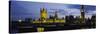 Government Building Lit Up at Night, Big Ben and the Houses of Parliament, London, England, UK-null-Stretched Canvas