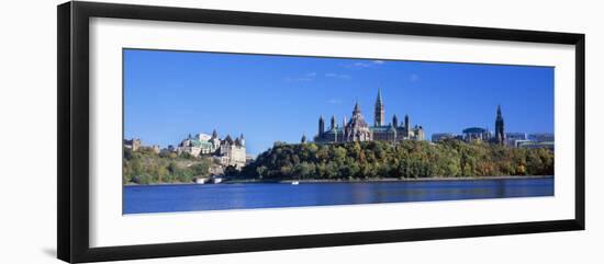 Government Building on a Hill, Parliament Building, Parliament Hill, Ottawa, Ontario, Canada-null-Framed Photographic Print