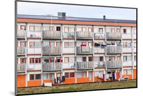 Government Built Housing for Native People in Sisimiut, Greenland, Polar Regions-Michael Nolan-Mounted Photographic Print