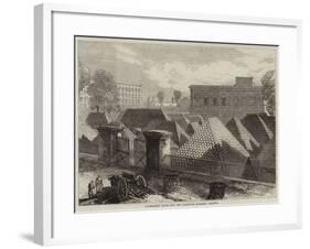 Government House Fort and Dalhousie Barracks, Calcutta-null-Framed Giclee Print