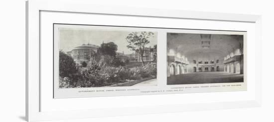 Government House in Perth-null-Framed Giclee Print