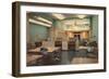 Government Office, Retro-null-Framed Art Print