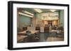 Government Office, Retro-null-Framed Art Print