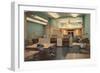 Government Office, Retro-null-Framed Art Print