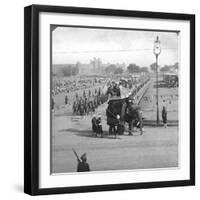 Government Officials in a State Procession, India, 1913-HD Girdwood-Framed Giclee Print