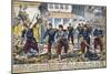 Government Soldiers Advancing into Paris to Suppress the Commune, 24th May 1871-null-Mounted Giclee Print