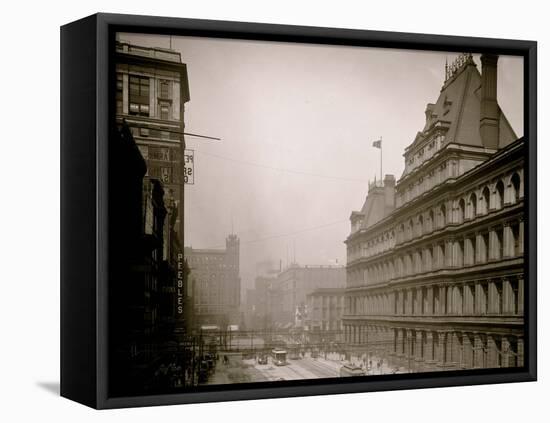 Government Square, Cincinnati, Ohio-null-Framed Stretched Canvas