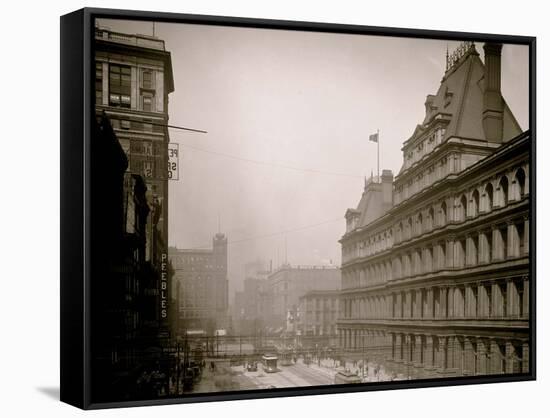 Government Square, Cincinnati, Ohio-null-Framed Stretched Canvas