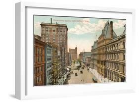 Government Square, Cincinnati, Ohio-null-Framed Art Print