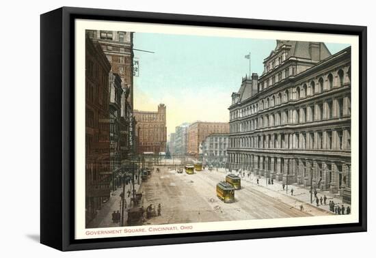 Government Square, Cincinnati, Ohio-null-Framed Stretched Canvas