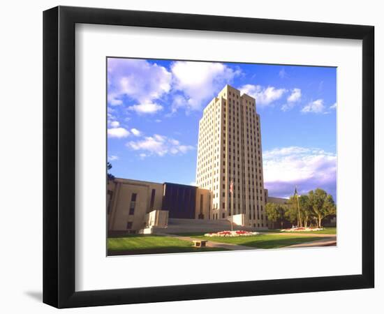 Government Tower Building, Bismarck, North Dakota-Bill Bachmann-Framed Photographic Print