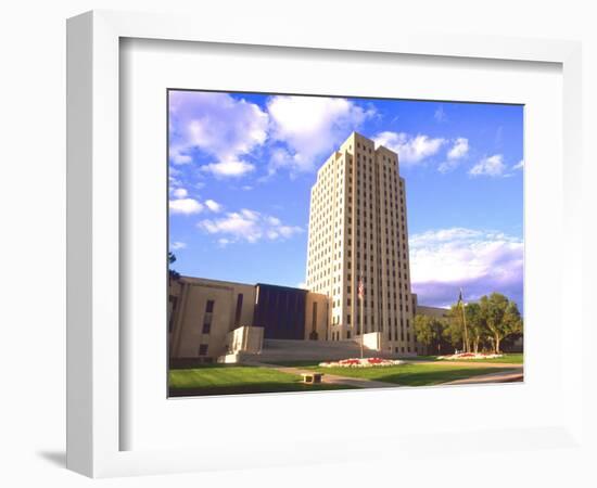 Government Tower Building, Bismarck, North Dakota-Bill Bachmann-Framed Photographic Print