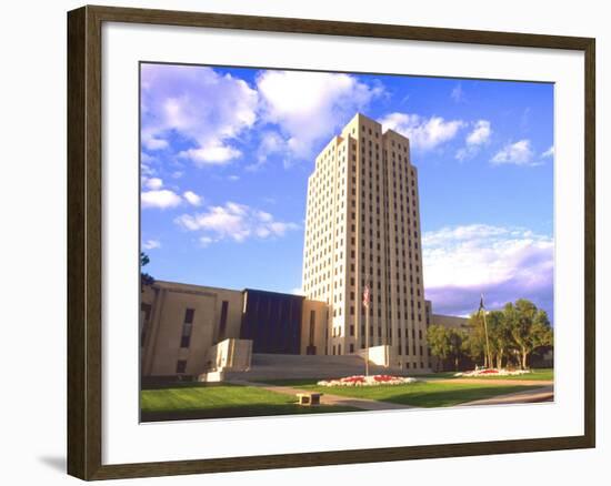 Government Tower Building, Bismarck, North Dakota-Bill Bachmann-Framed Photographic Print