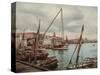 Government Wharf Havana-William Henry Jackson-Stretched Canvas
