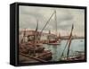 Government Wharf Havana-William Henry Jackson-Framed Stretched Canvas