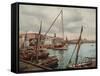 Government Wharf Havana-William Henry Jackson-Framed Stretched Canvas