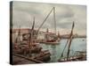 Government Wharf Havana-William Henry Jackson-Stretched Canvas