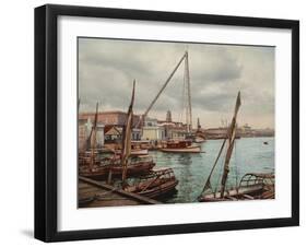 Government Wharf Havana-William Henry Jackson-Framed Photo