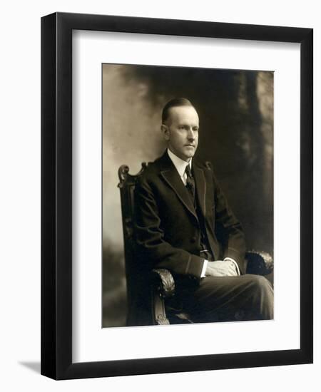 Governor Calvin Coolidge, 1919-Science Source-Framed Premium Giclee Print