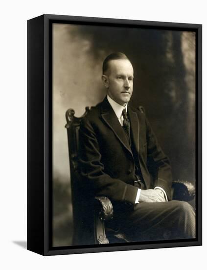 Governor Calvin Coolidge, 1919-Science Source-Framed Stretched Canvas