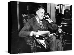 Governor Franklin Delano Roosevelt He Takes Via Long Distance Telephone to His Representatives-null-Stretched Canvas