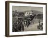 Governor Maxwell Returns to Cape Coast Castle, from Cumasia.-null-Framed Giclee Print